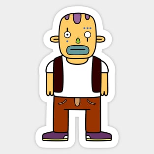 Bad Bald Boy Sticker